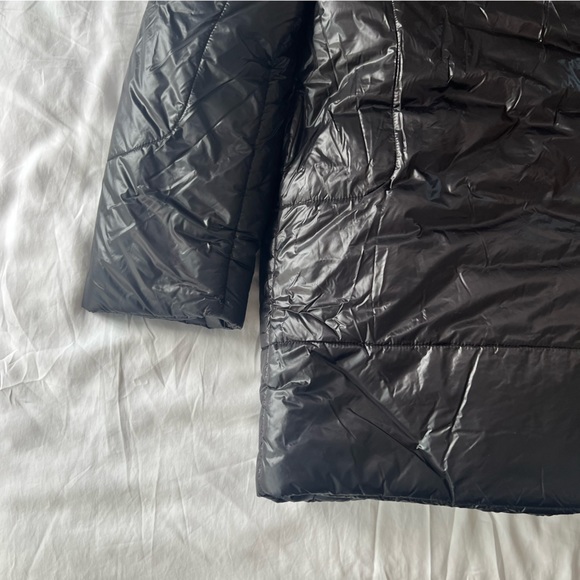 Norma Kamali Sleeping Bag Coat to Knee Length in Black - Picture 9 of 12